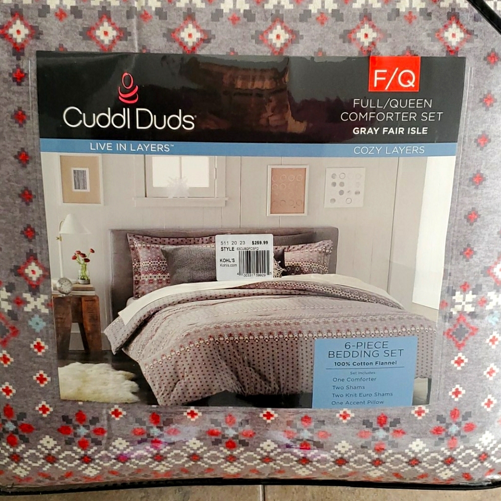 CudlDuds flannel comforter set